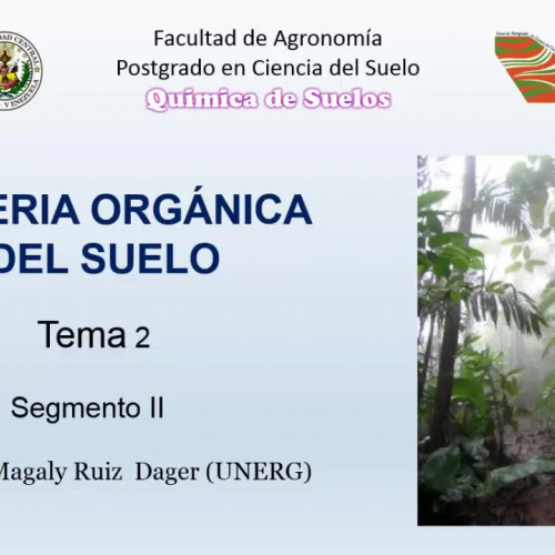 Materia organica del suelo. Segmento 2