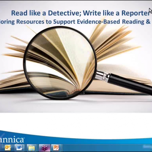 Read Like a Detective, Write Like a Reporter. 