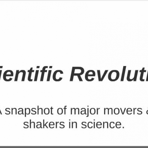 Scientific Revolution Overview