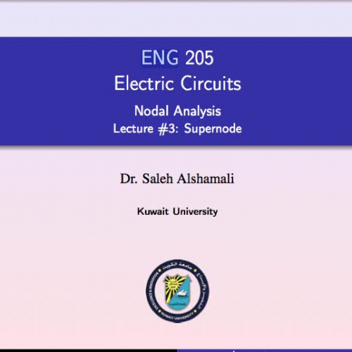 Node Voltage Method - Lecture #3 - Supernode