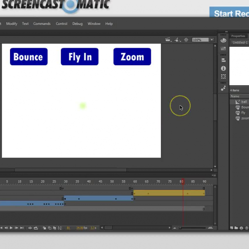 Flash CC Buttons and Motion  Presets part #2