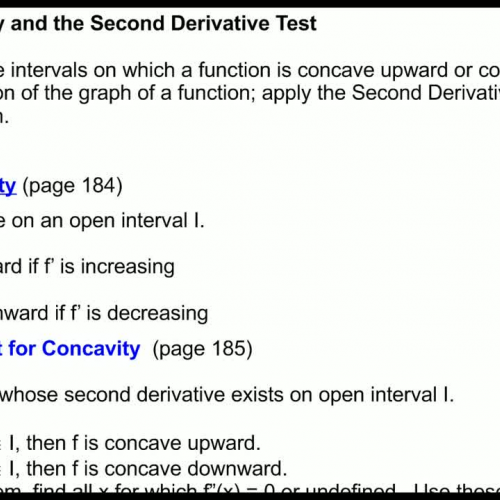 3.4 Concavity 