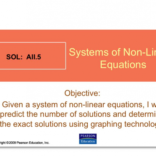 Non-Linear Systems