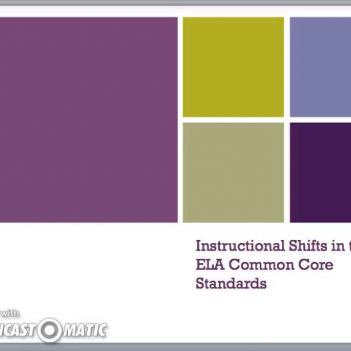 Instructional Shifts in ELA Common Core Standards