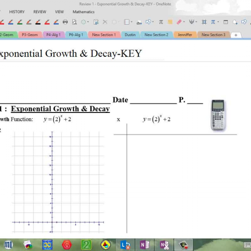 Graphing  Exponential Functions