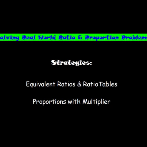 Solving Proportions and Converting Measurements with Multiplier