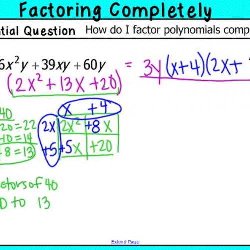 Factoring Day 2