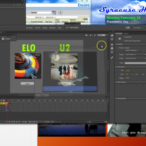Flash CC Sound and Buttons - Adding code part 2