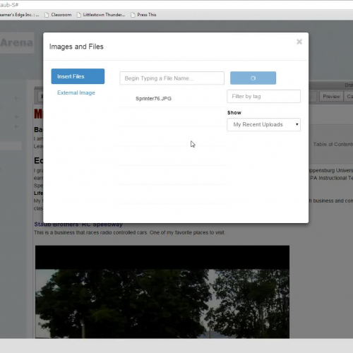 Upload an Image to Wikispaces