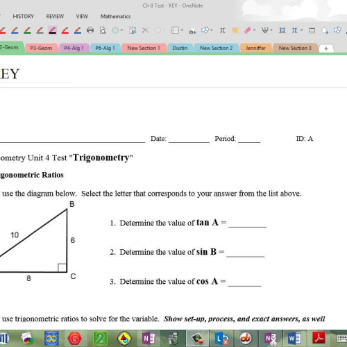 Ch 8 Test - Correction Video