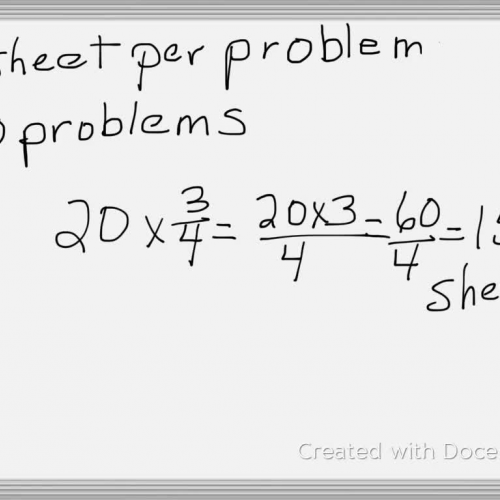 Multiplying a Fractions by a Whole Number Using Symbols