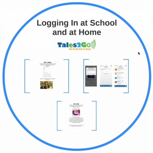 Logging in at School and Home on Tales2Go