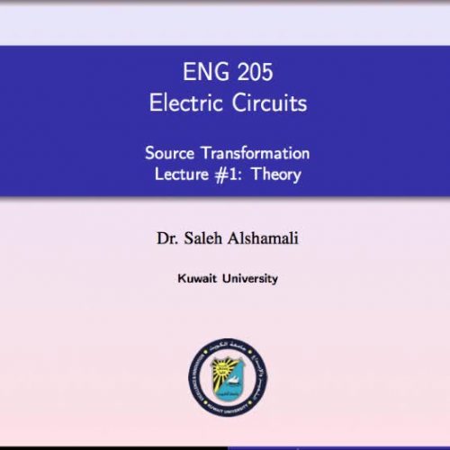 Source Transformation - Lecture #1 - Theory