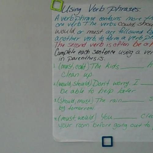 Wed. 2-25 Verb Prases