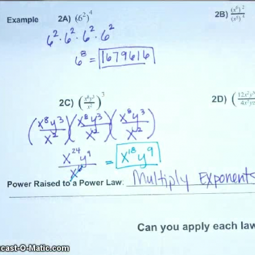 Unit 4B-3 Multiplying and Dividing Exponents Part 1
