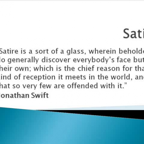 Satire Introduction and Example 