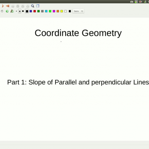 Slope of Parallel and Perpendicular Lines