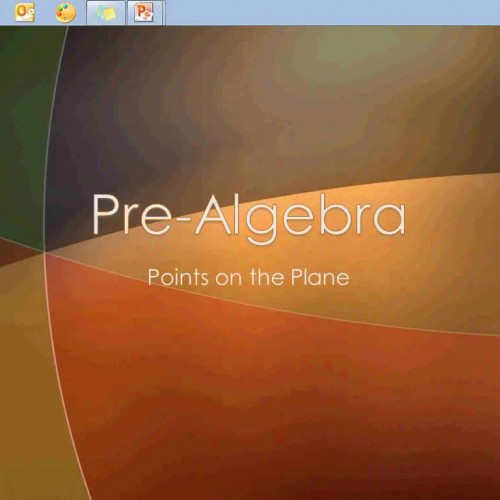 Pre-Algebra B: 2.01 Points on a Plane