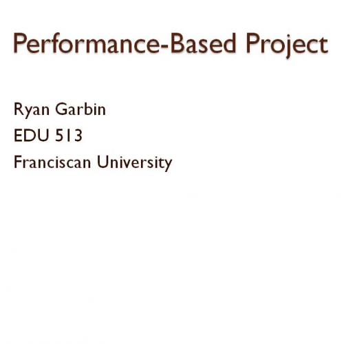 Performance Based Project