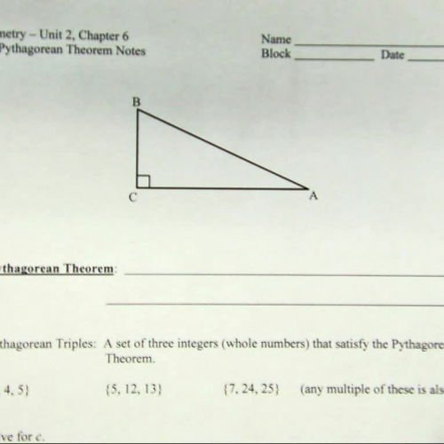 Pythagorean Theorem