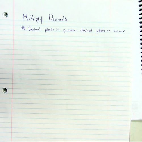 Multiply Decimals