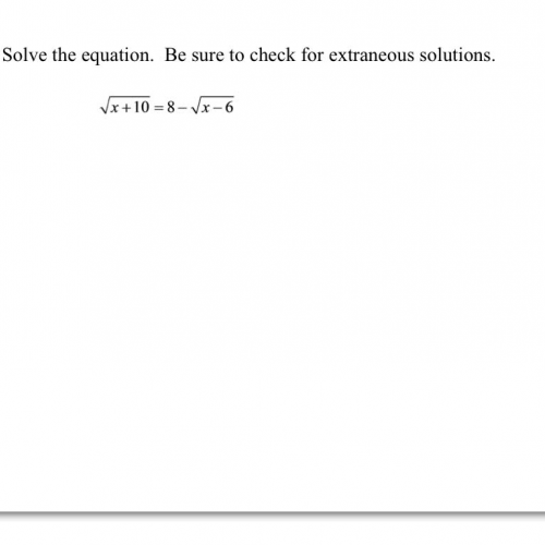 Solving Radical Equations Containing Multiple Radicals