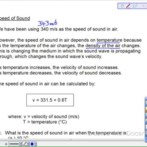 Speed of Sound Lesson