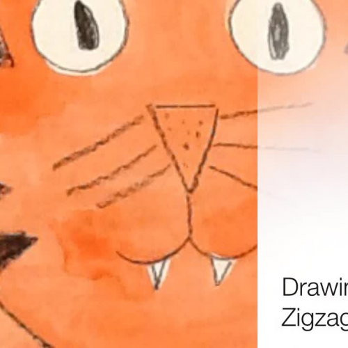 Kindergarten Zigzag Tiger Painting