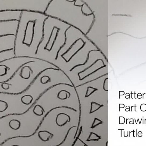 Kindergarten Pattern Turtle Part One: Drawing