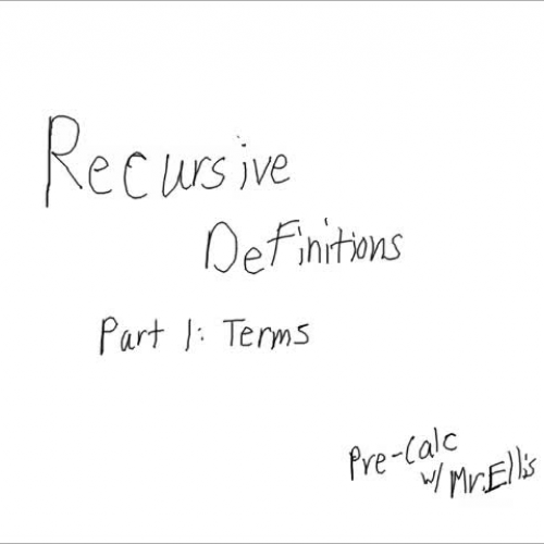 10 - Recursive Definitions part1