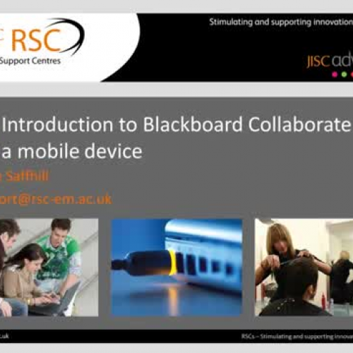 How to use BlackBoard Collaborate on a Mobile Device