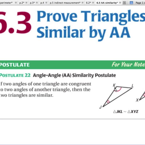 6.3 (P.4 and P.5 IXL) AA similarity