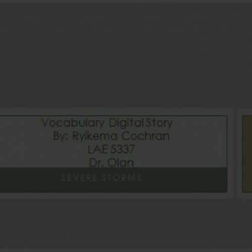 Vocabulary Digital Story- Severe Storms