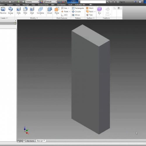 Video 4 - Autodesk Inventor - Chisel Out