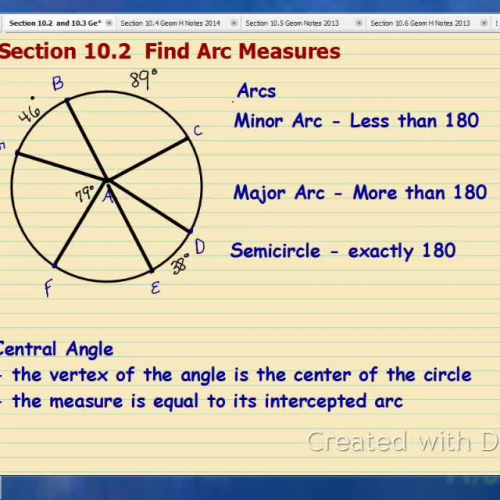 Section 10.2 and 10.3