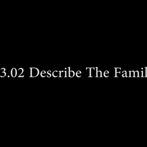 03.02 Describe The Family
