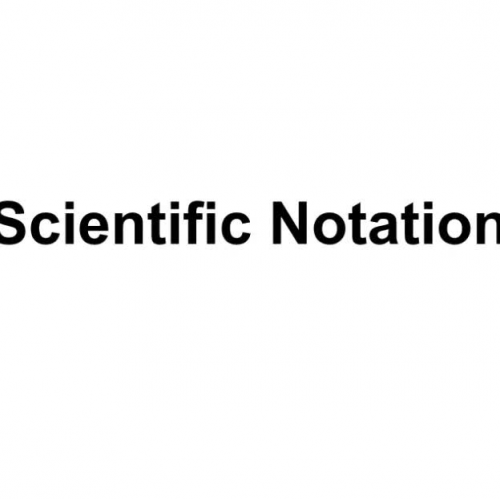 Scientific notation