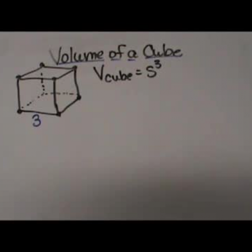 How to find the volume of a cube-Geometry Help