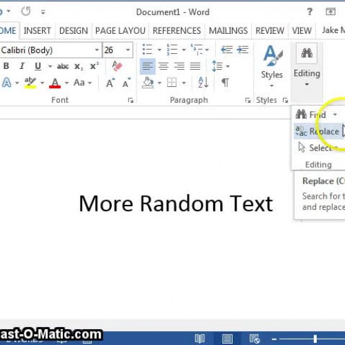 Word 2013 Using Go To
