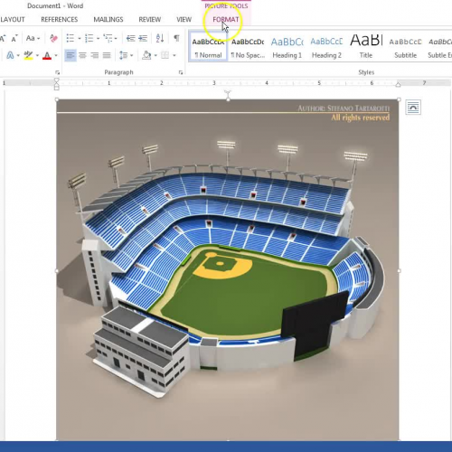Microsoft Word 2013: Applying  Picture Effects
