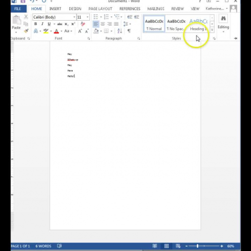 Word 2013 Searching for text within a document