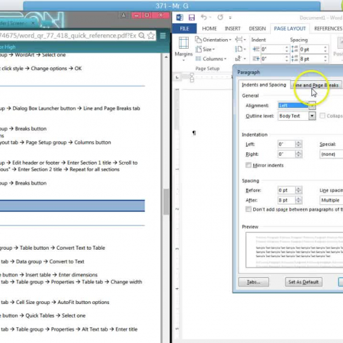Format Text and Paragraphs 