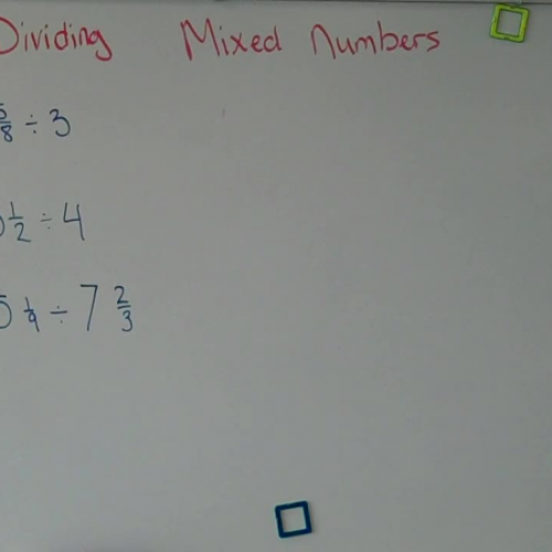 Tues. 3-10 Dividing Mixed Numbers