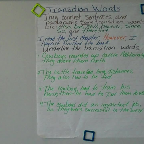 Tues. 3-10 Transition Words
