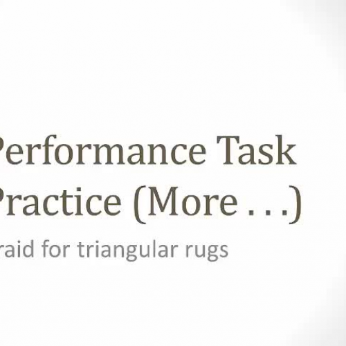 Triangular Rug Practice for PT