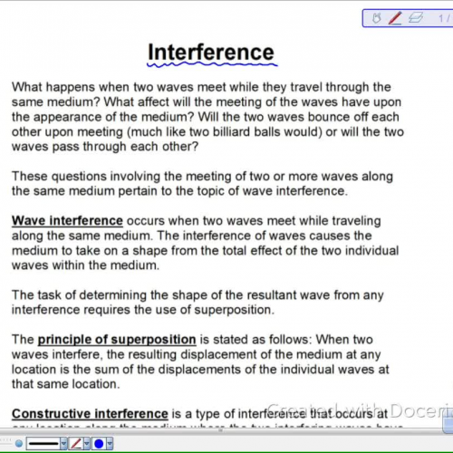 Interference Lesson