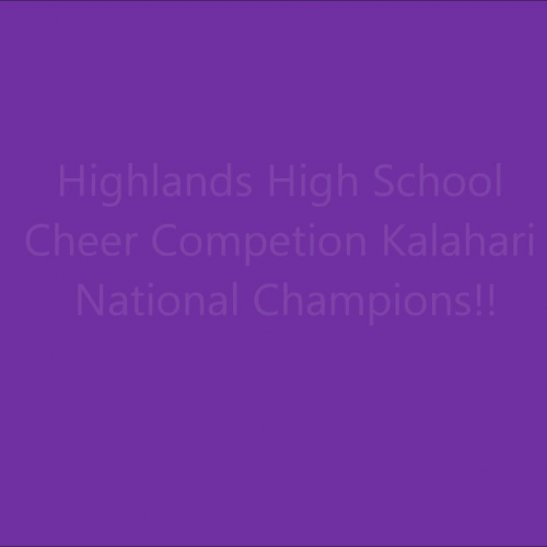 Highlands HS Cheer Squad