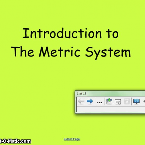 Introduction to the Metric System