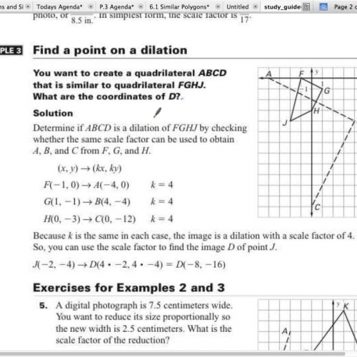 6.6 Part 2 Find a point on a dilation