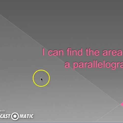 Area of a parallelogram